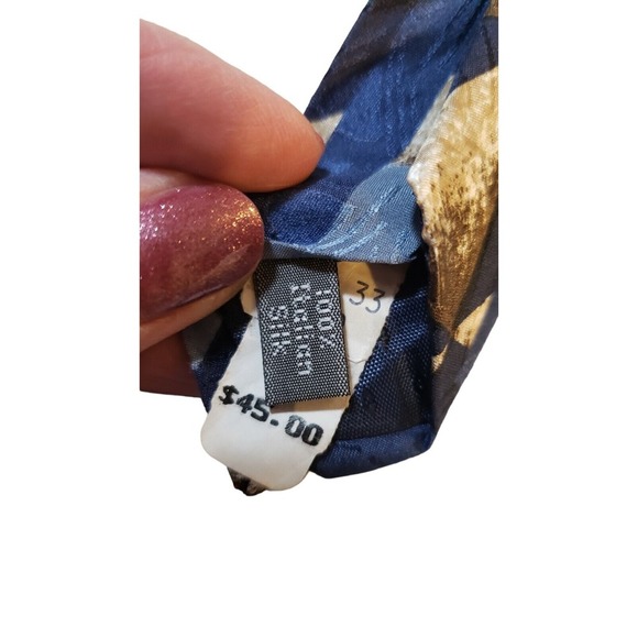 Erreuno Milano Milan Italy 100% Imported Silk Tie Italian‎ Blue/Red/Gold Necktie - Picture 8 of 14